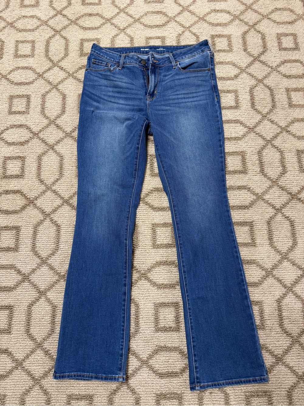 Old Navy Women's Dark Blue Flared Jeans